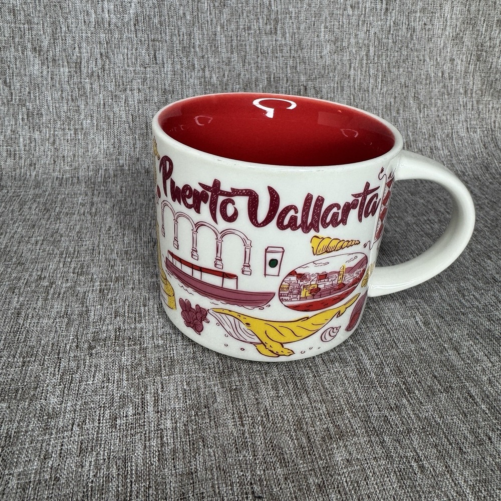Starbucks Mexico Puerto Vallarta Been There Series Ceramic Mug 14 oz - EUC!
